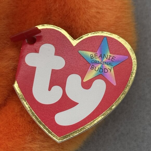 Vintage TY Beanie Buddies Digger Crab Orange 1999 Plush Stuffed Animal 11" - Picture 8 of 11